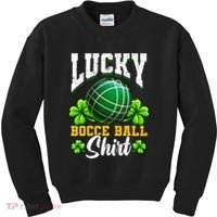 Lucky Bocce Ball Gift Italian Game Bocce Cool Gift Kids Sweatshirt thumb 0
