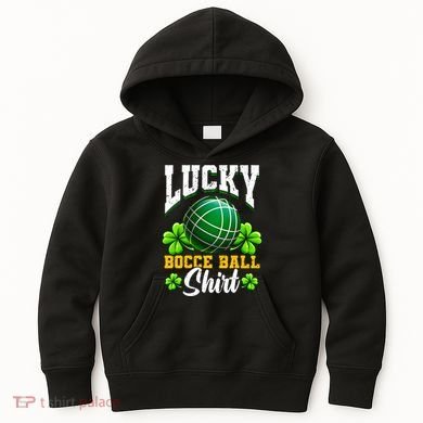 Lucky Bocce Ball Gift Italian Game Bocce Cool Gift Kids Hoodie