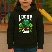 Lucky Bocce Ball Gift Italian Game Bocce Cool Gift Kids Hoodie thumb 3