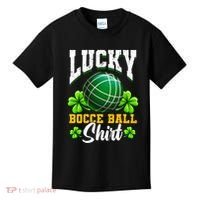 Lucky Bocce Ball Gift Italian Game Bocce Cool Gift Kids T-Shirt thumb 0