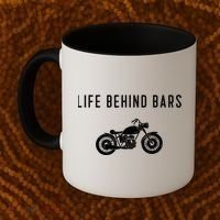 Life Behind Bars Funny Biker Motorcycle Gift Coffee Mug thumb 2