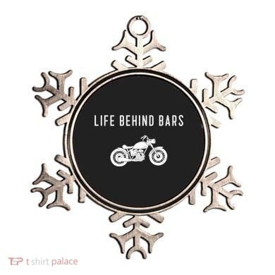 Life Behind Bars Funny Biker Motorcycle Gift Ornament