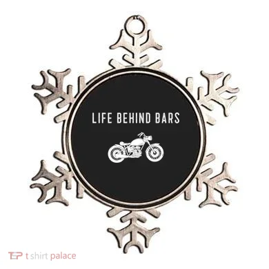 Life Behind Bars Funny Biker Motorcycle Gift Ornament