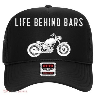 Life Behind Bars Funny Biker Motorcycle Gift Hat
