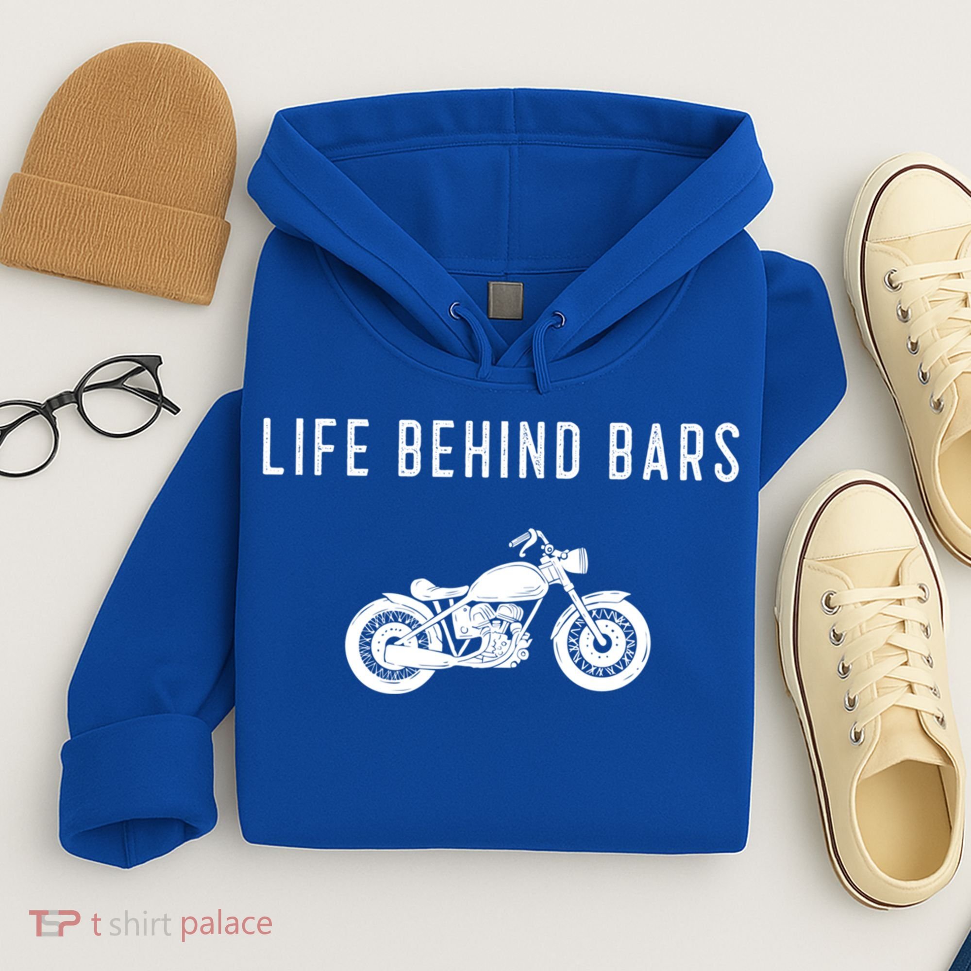 Life Behind Bars Funny Biker Motorcycle Gift Hoodie