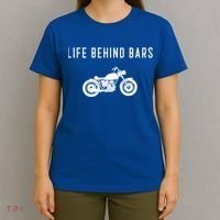 Life Behind Bars Funny Biker Motorcycle Gift T-Shirt thumb 4