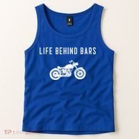 Life Behind Bars Funny Biker Motorcycle Gift Tank Top thumb 2