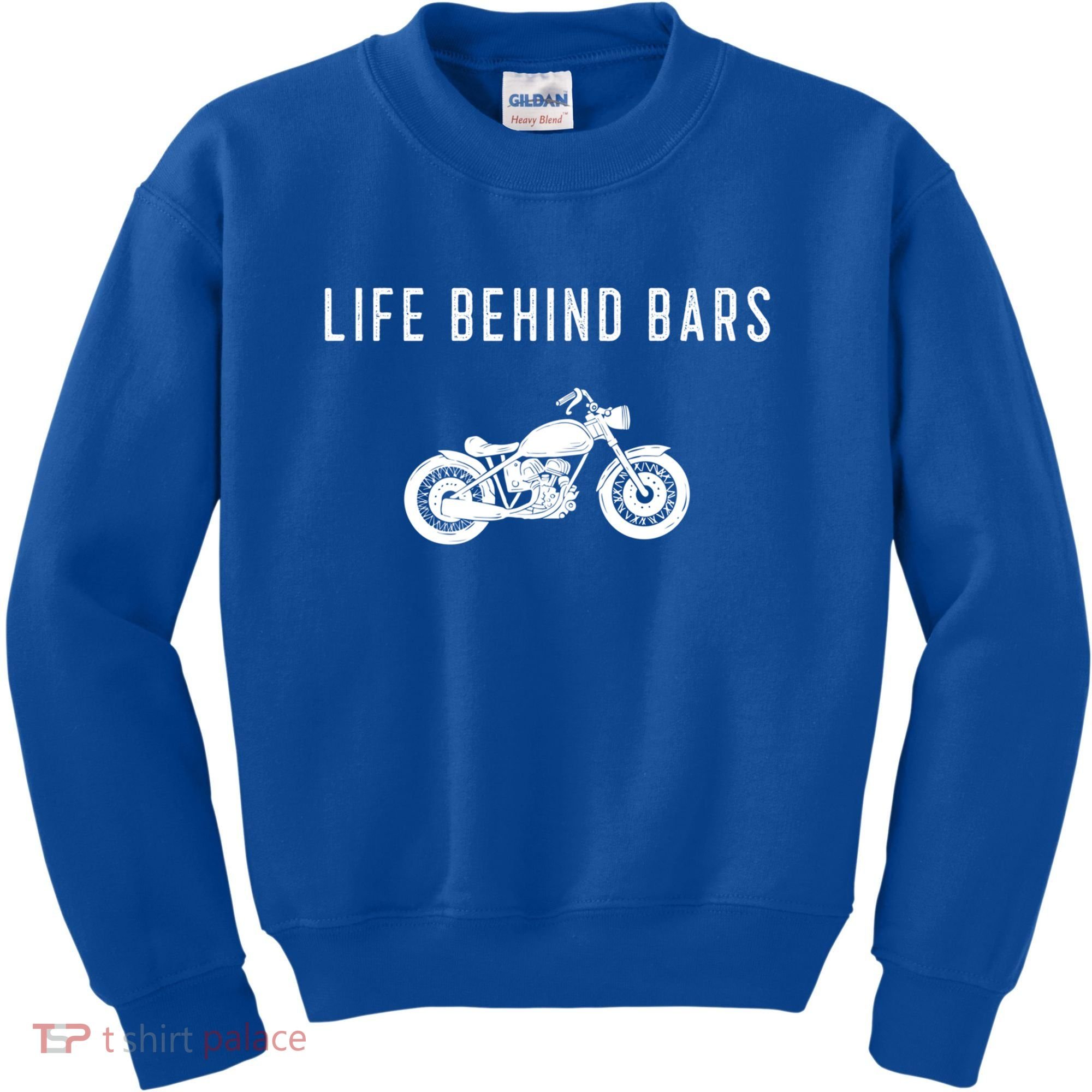 Life Behind Bars Funny Biker Motorcycle Gift Kids Sweatshirt