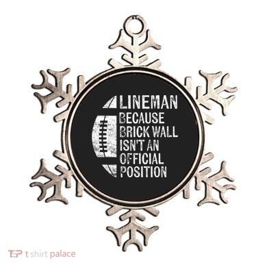 Lineman Because Brick Wall Isnt Position Football Ornament