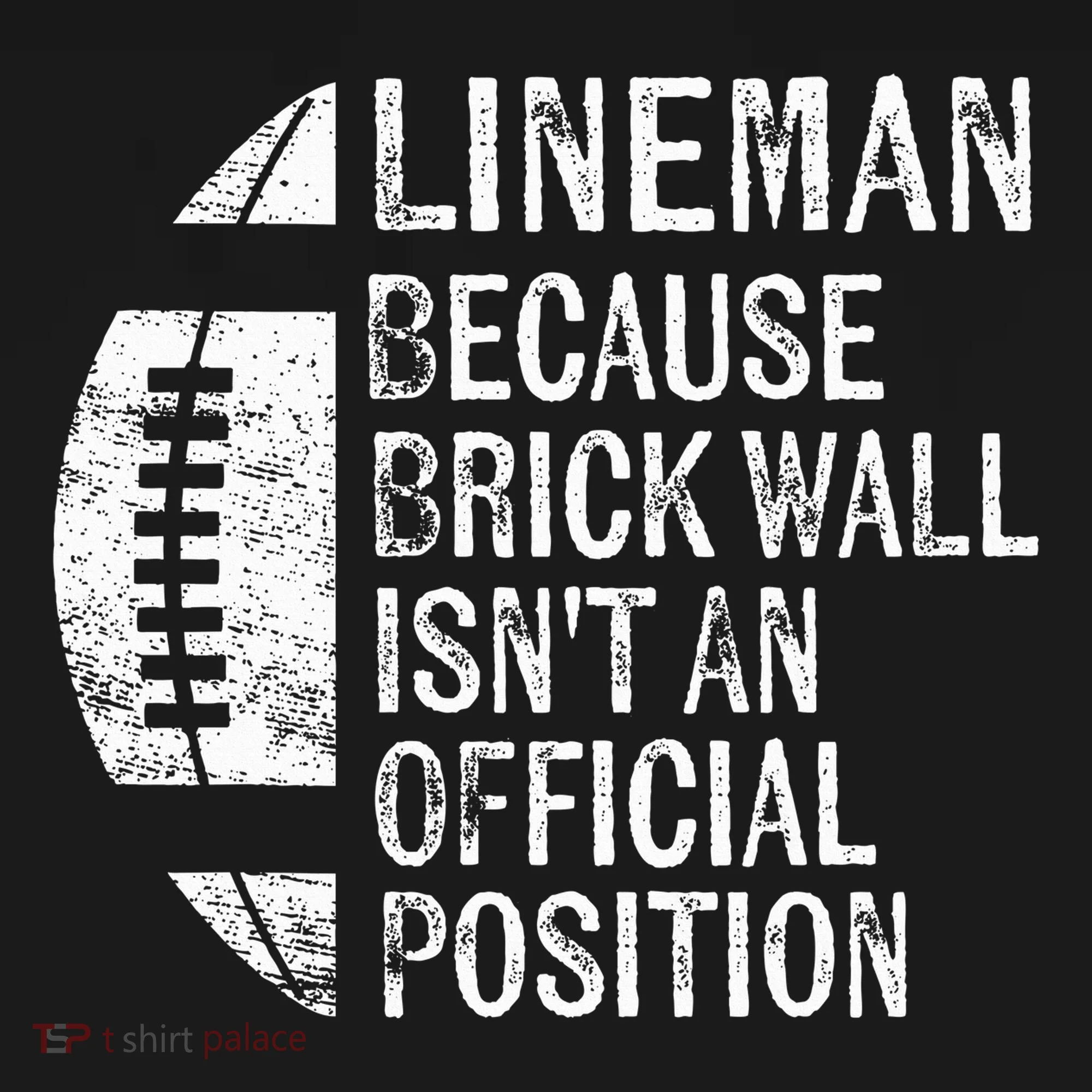 Lineman Because Brick Wall Isnt Position Football Ornament