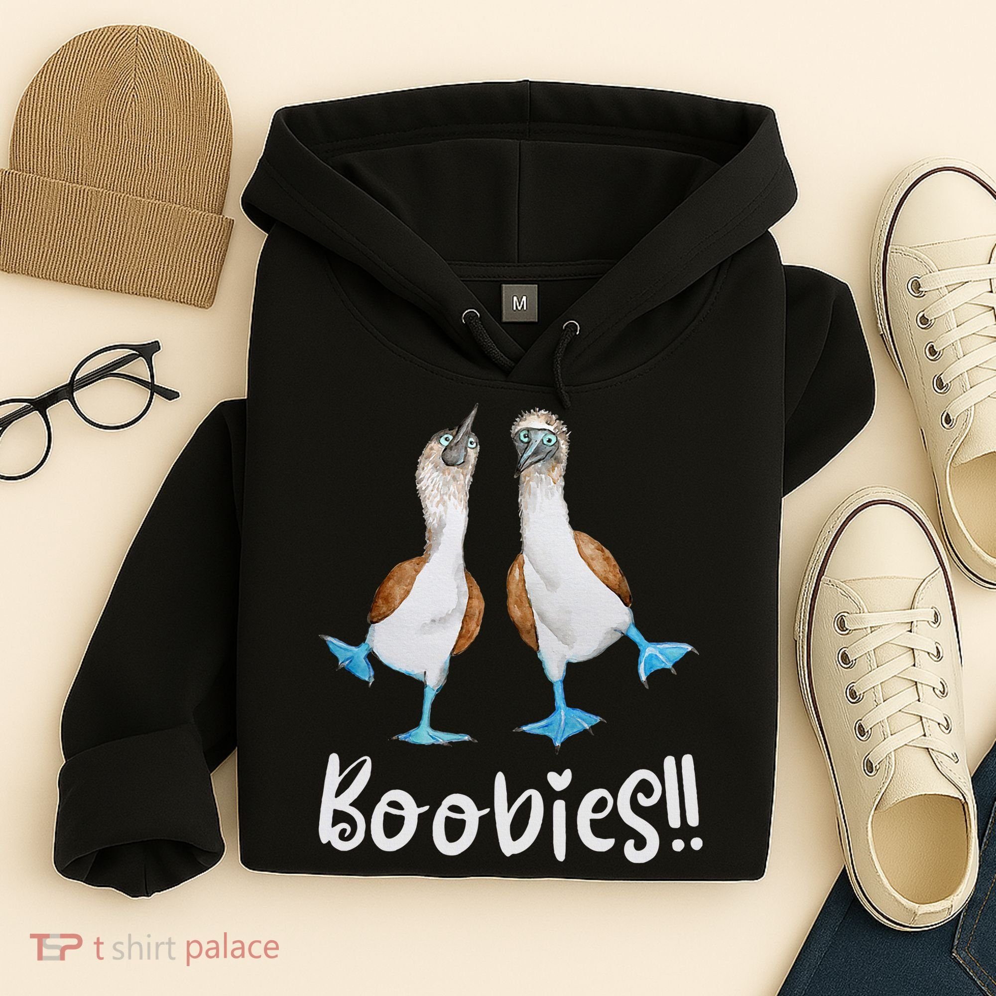 Love Bluefooted Boobies Bird Nerd For Birdwatching Hoodie
