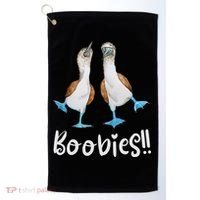 Love Bluefooted Boobies Bird Nerd For Birdwatching Golf Towel thumb 0