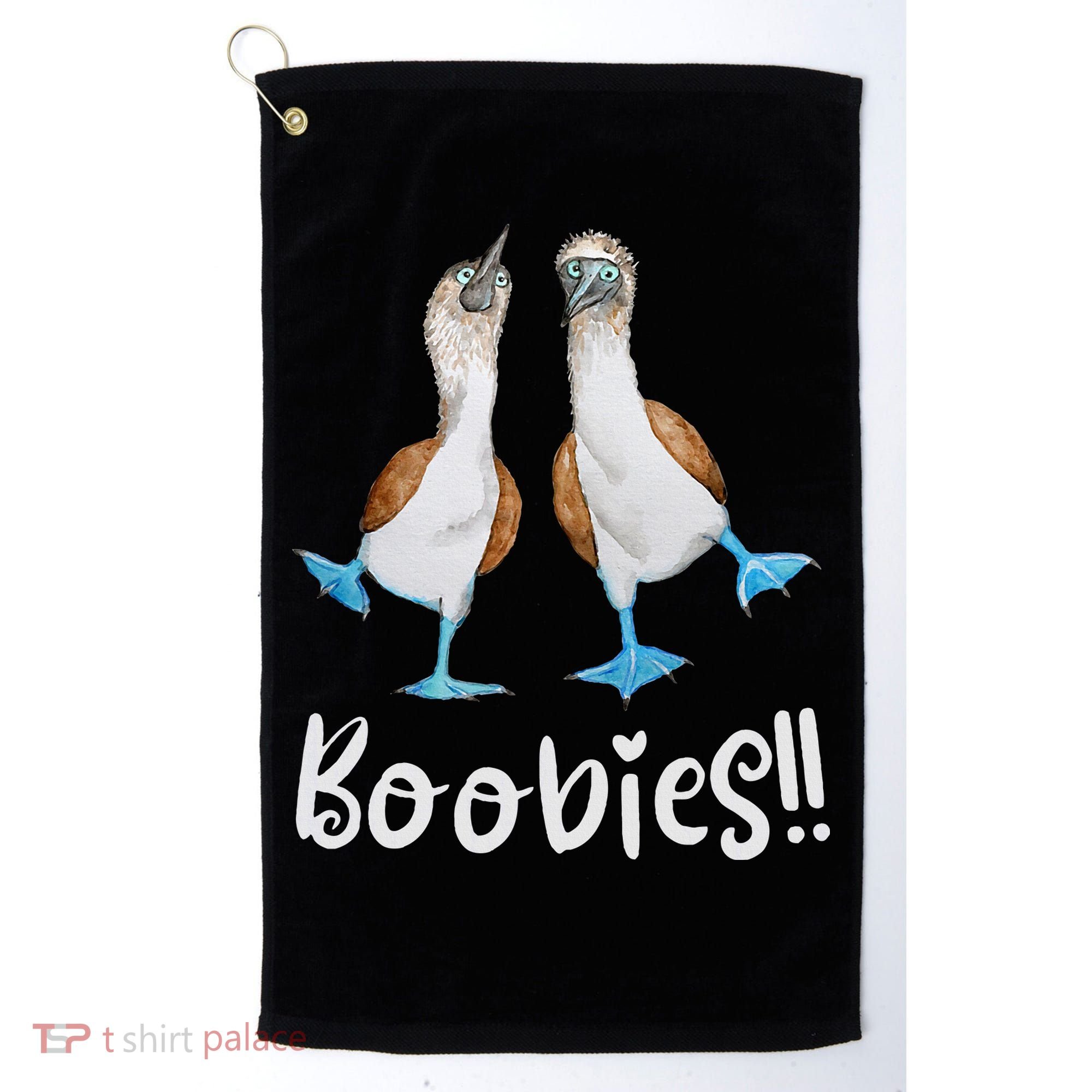 Love Bluefooted Boobies Bird Nerd For Birdwatching Golf Towel