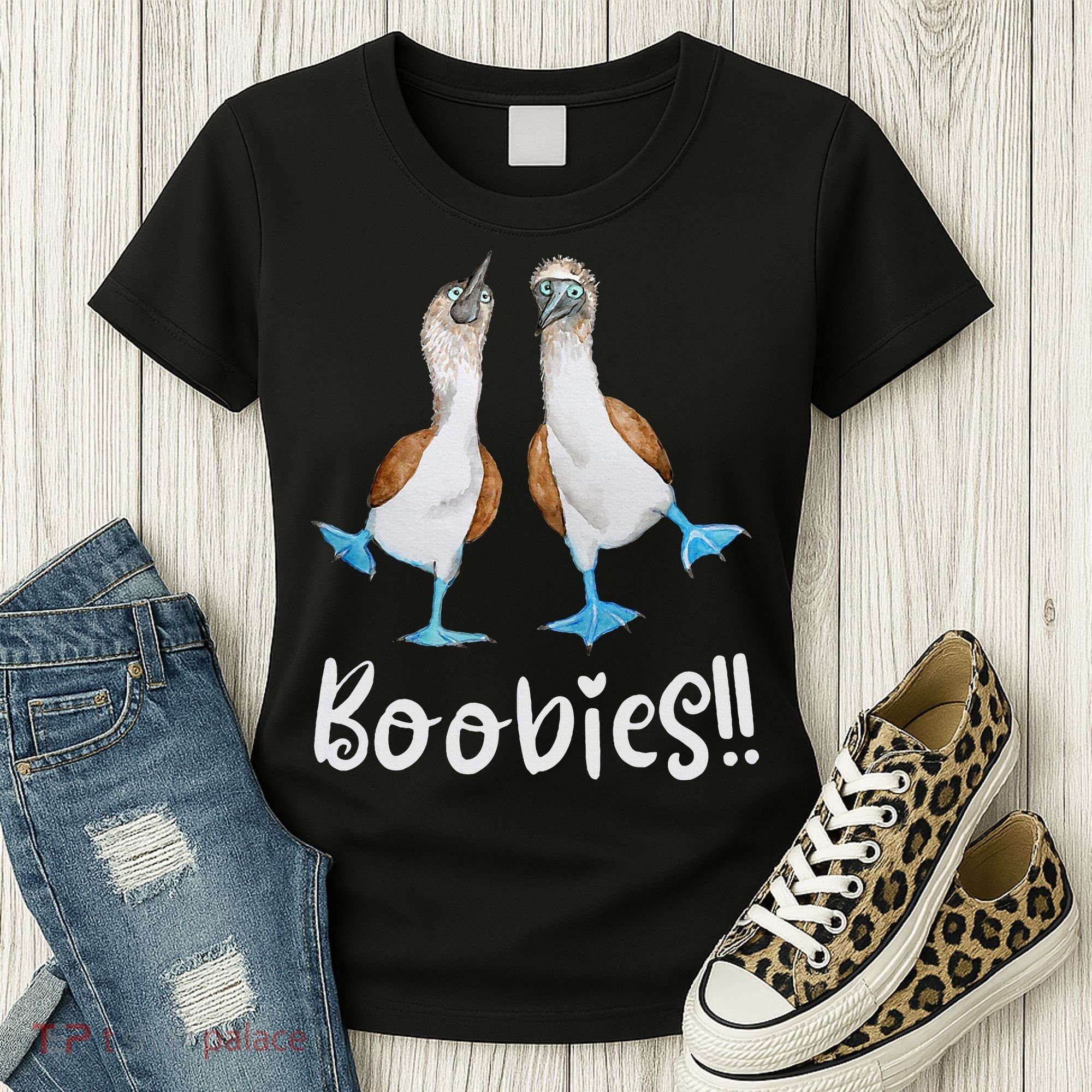 Love Bluefooted Boobies Bird Nerd For Birdwatching Women's T-Shirt