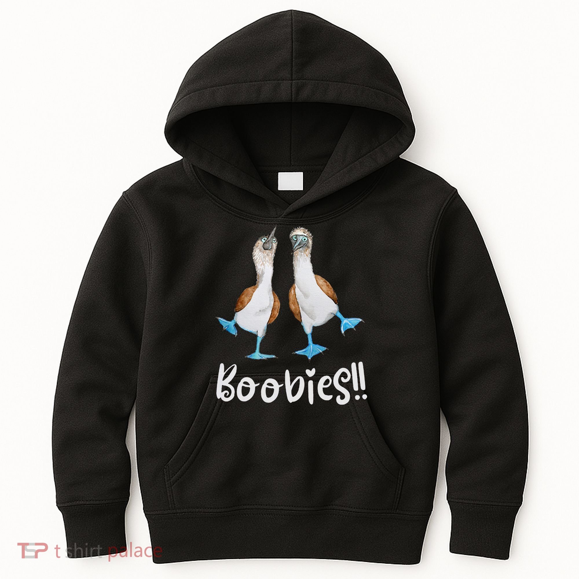 Love Bluefooted Boobies Bird Nerd For Birdwatching Kids Hoodie