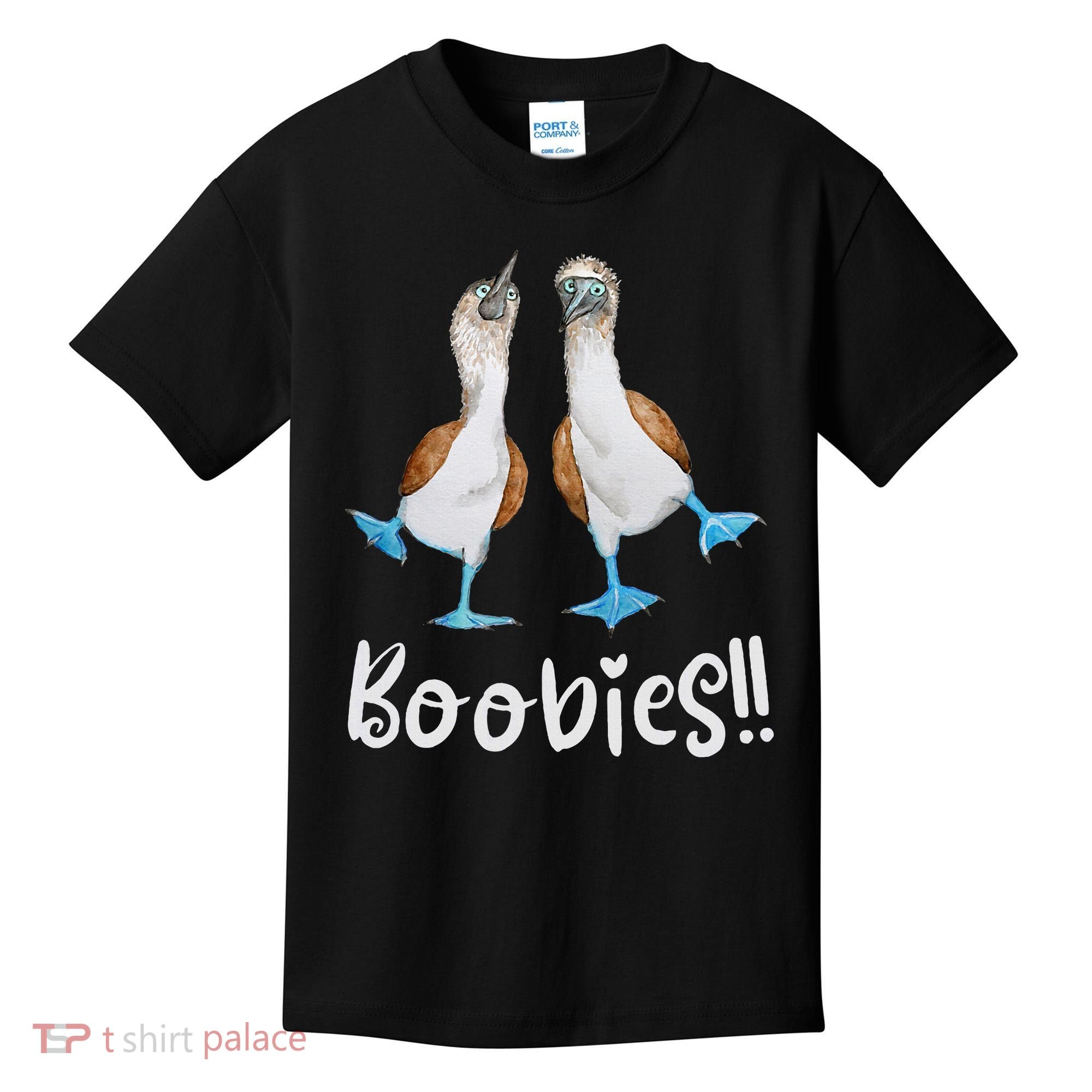 Love Bluefooted Boobies Bird Nerd For Birdwatching Kids T-Shirt