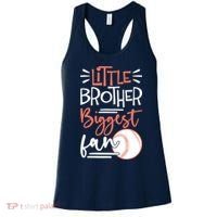 Little Brother Biggest Fan Baseball Season Women's Tank Top thumb 0