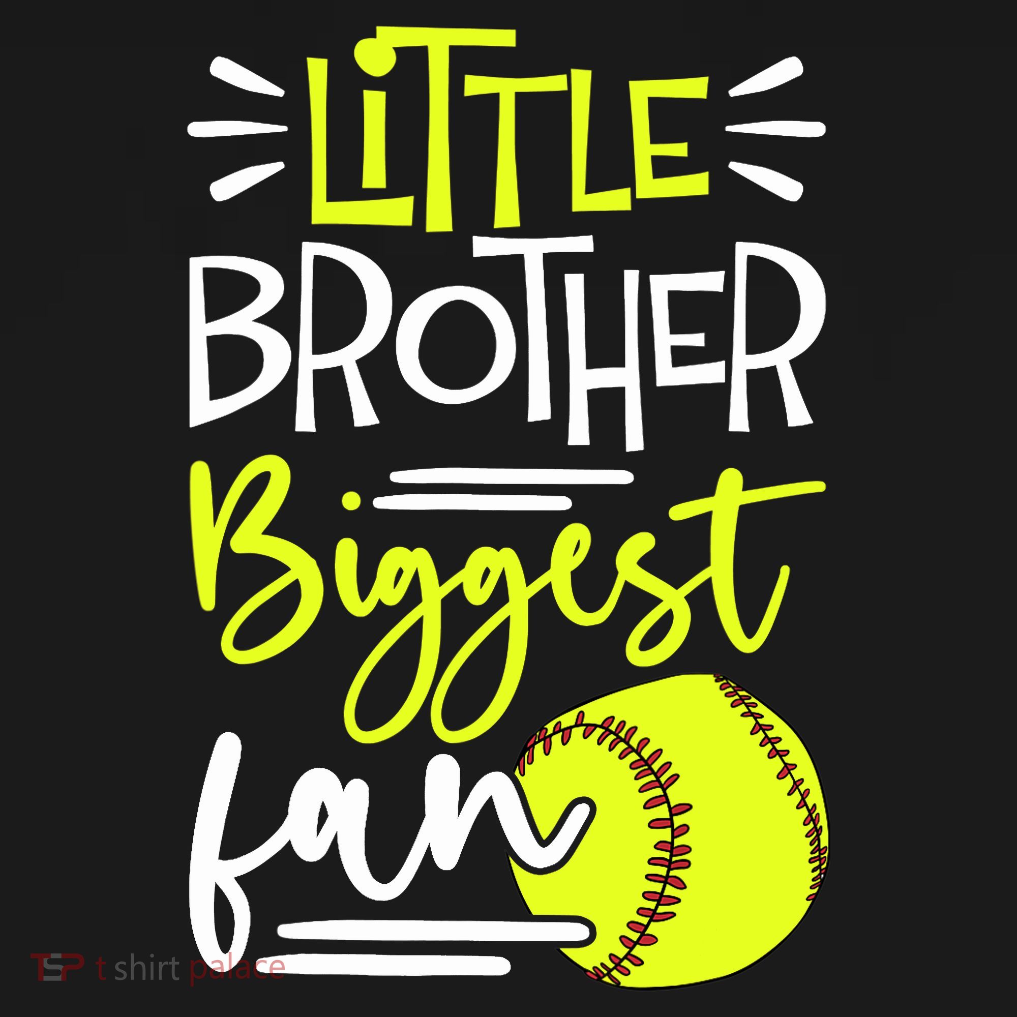 Little Brother Biggest Fan Softball, Softball Backpack