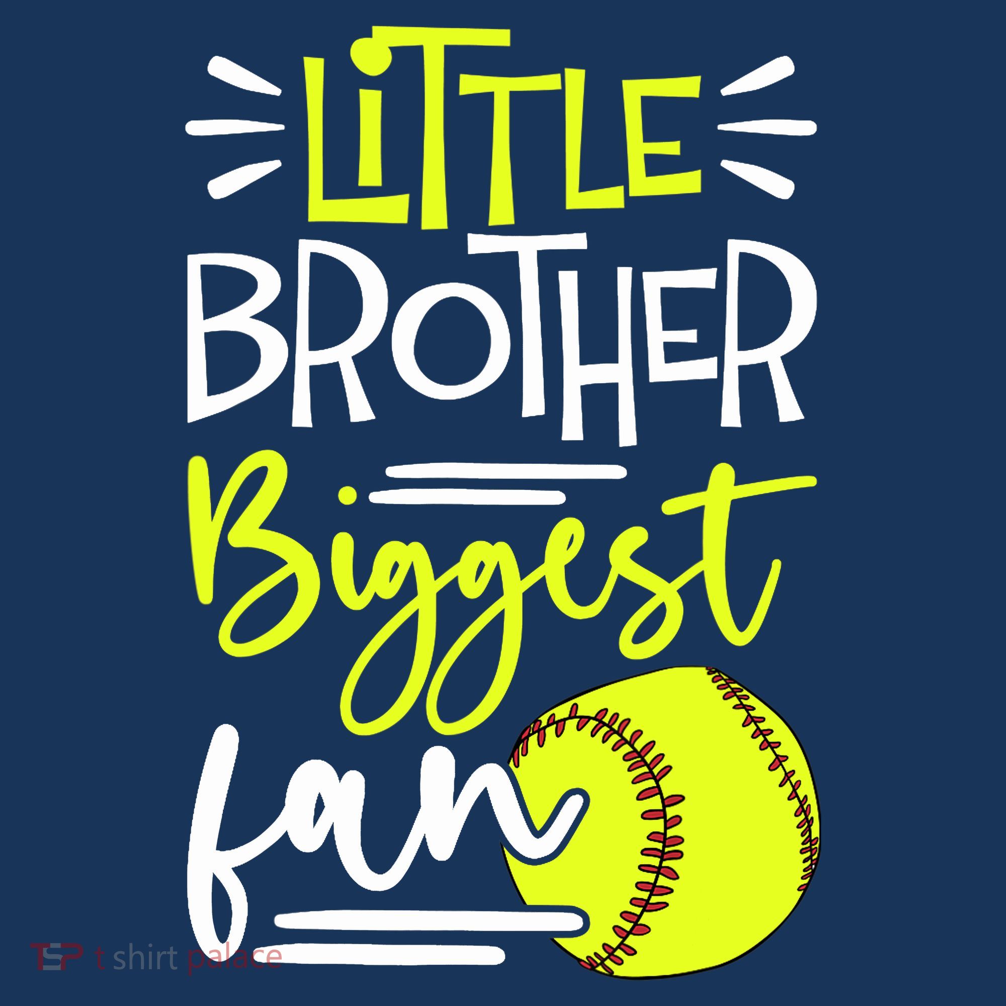 Little Brother Biggest Fan Softball, Softball Bucket Hat