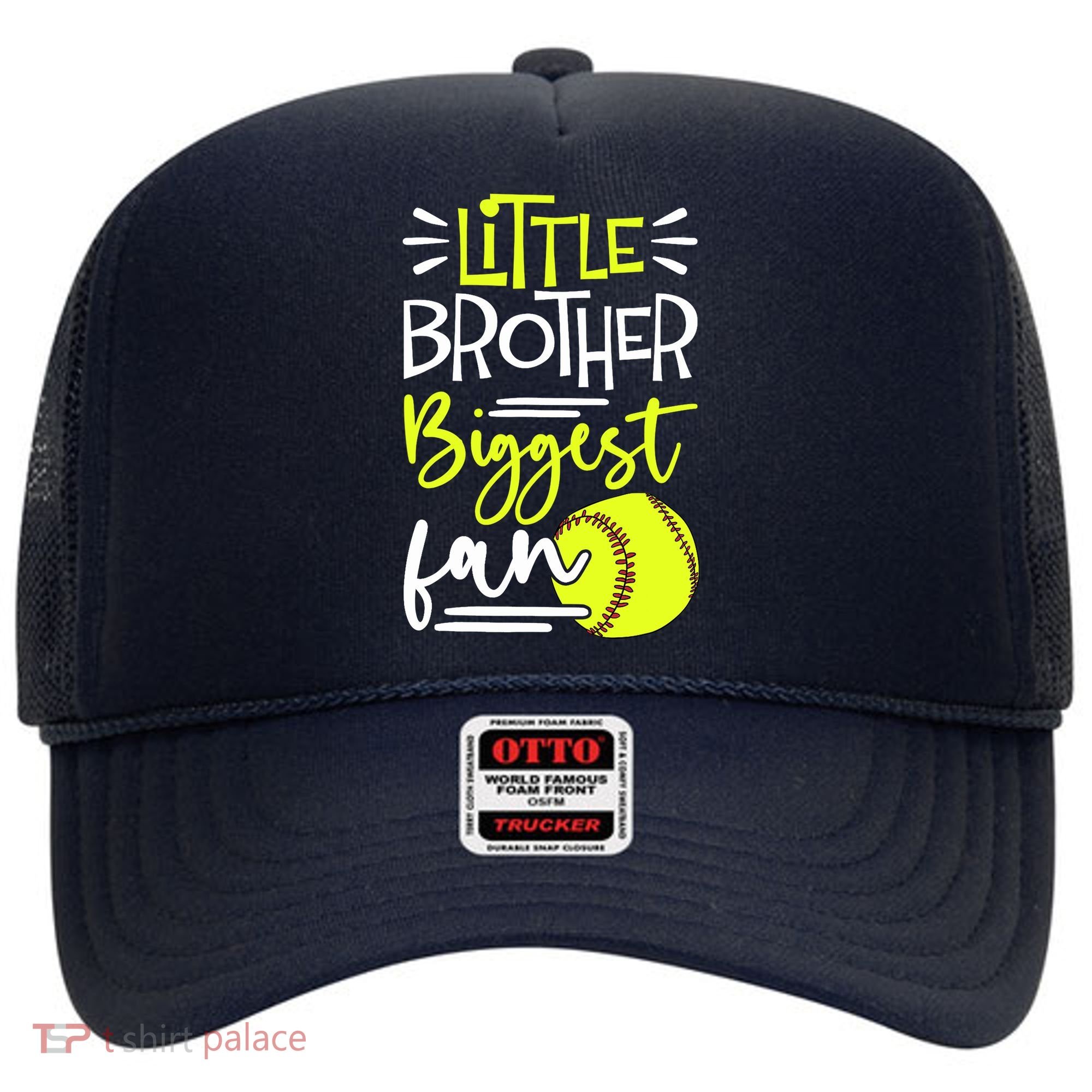 Little Brother Biggest Fan Softball, Softball Hat