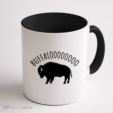 Lucky Buffalo Buffalooo Bison Nature Wildlife Design Cute Gift Coffee Mug back