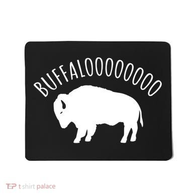 Lucky Buffalo Buffalooo Bison Nature Wildlife Design Cute Gift Mousepad