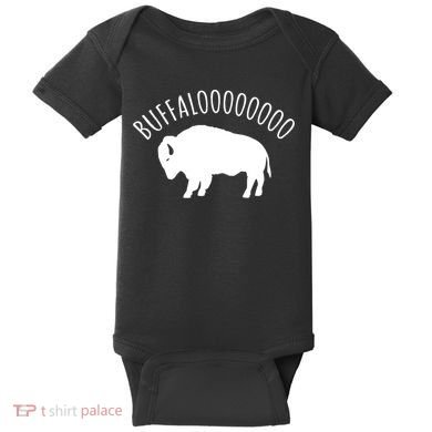 Lucky Buffalo Buffalooo Bison Nature Wildlife Design Cute Gift Baby Bodysuit
