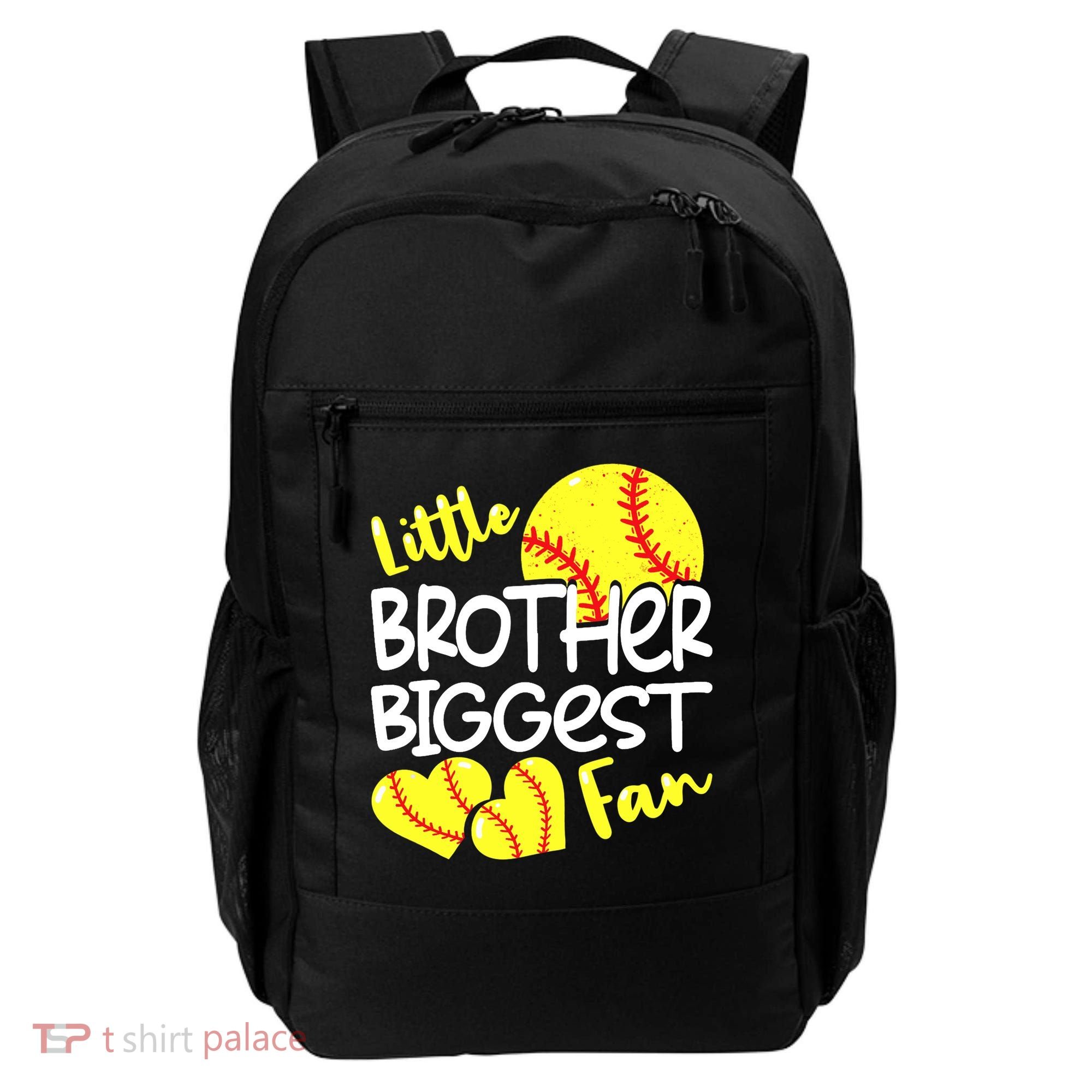 Little Brother Biggest Fan Softball, Softball Backpack