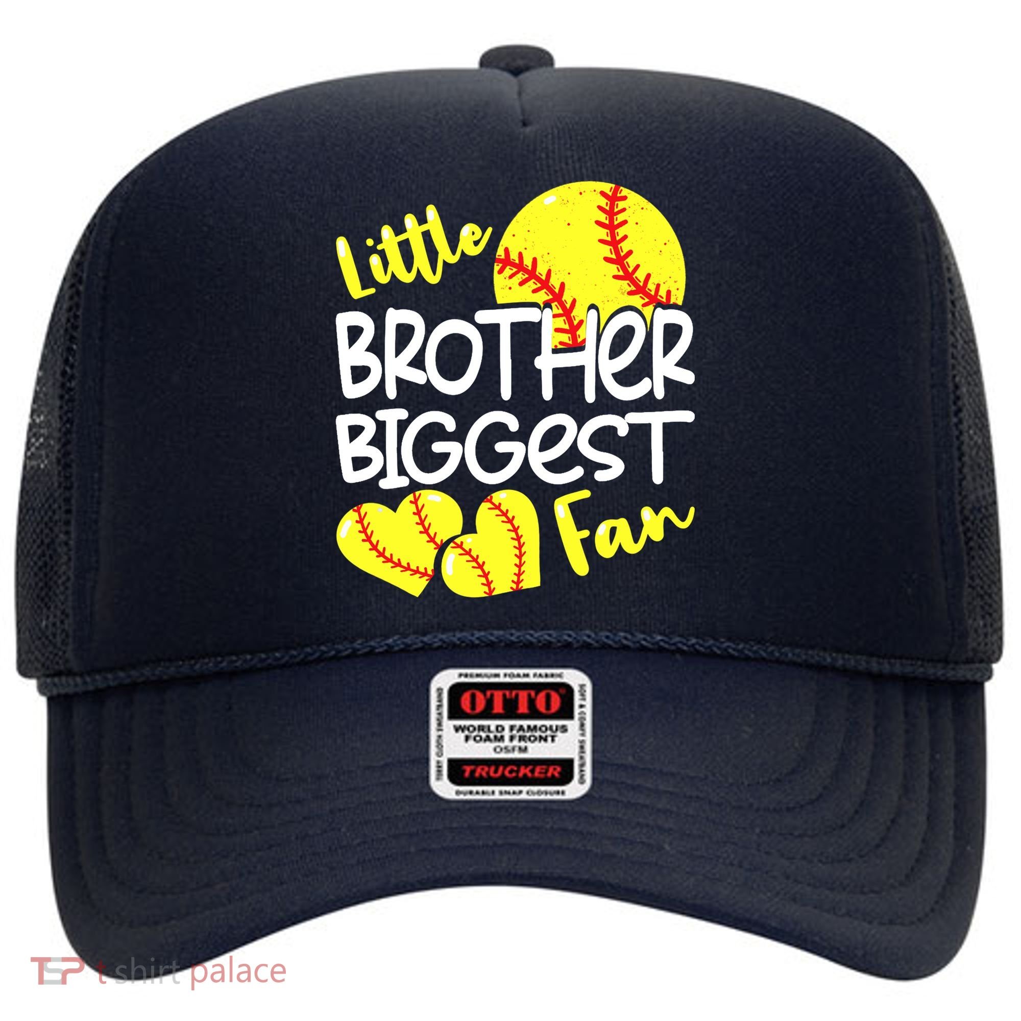 Little Brother Biggest Fan Softball, Softball Hat