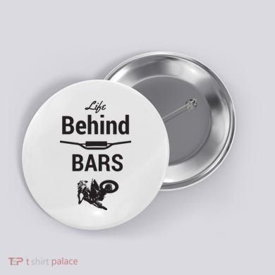 Life Behind Bars Brap Dirt Bike Motocross Button
