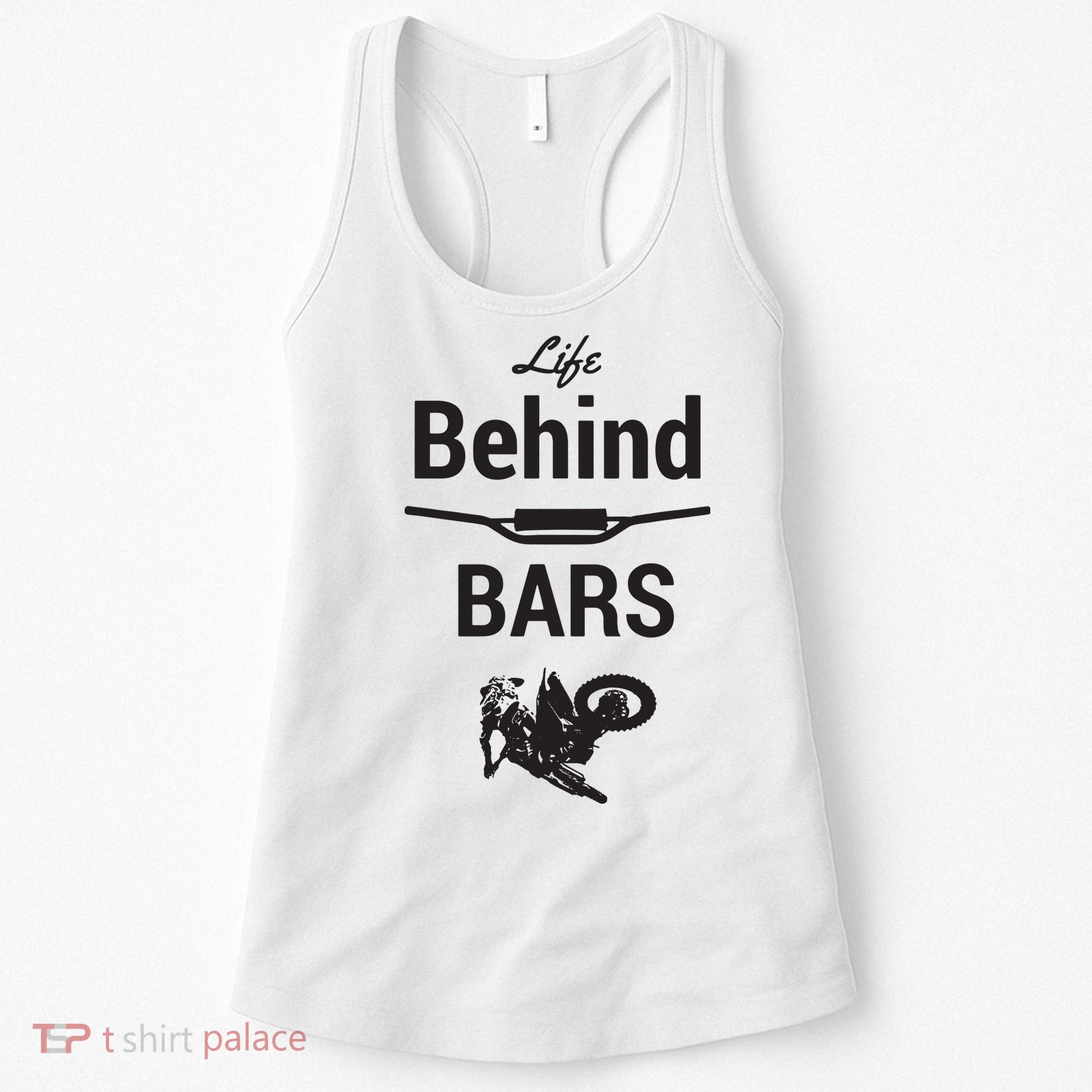 Life Behind Bars Brap Dirt Bike Motocross Women's Tank Top