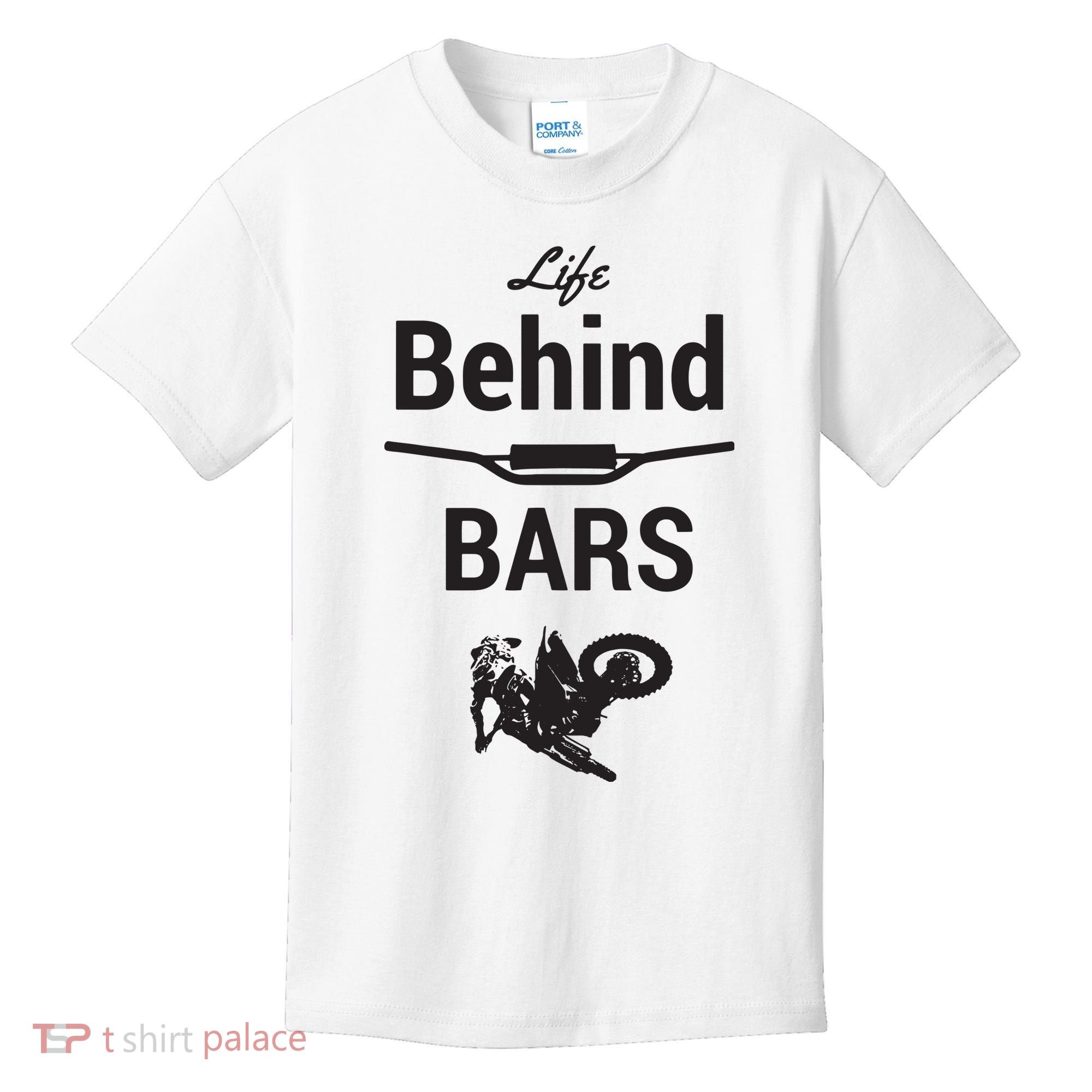 Life Behind Bars Brap Dirt Bike Motocross Kids T-Shirt