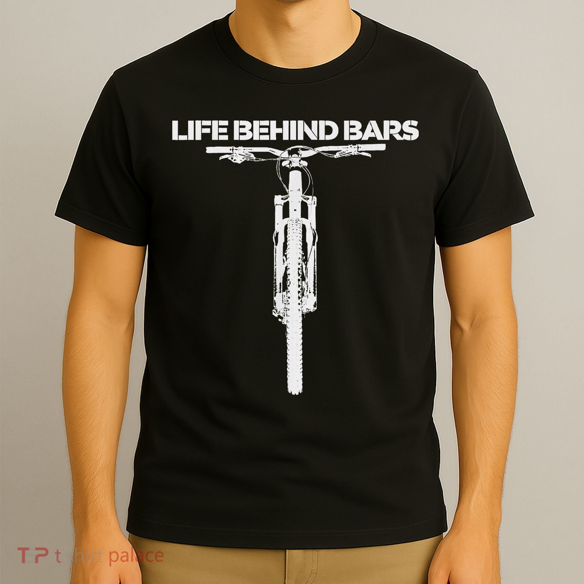 Life Behind Bars Mb Mountain Biking Cyclists Bikers T-Shirt