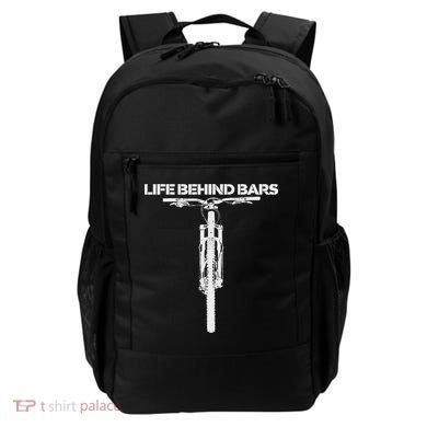 Life Behind Bars Mb Mountain Biking Cyclists Bikers Backpack