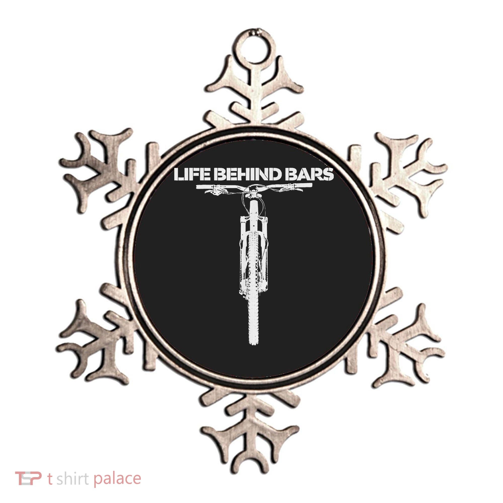 Life Behind Bars Mb Mountain Biking Cyclists Bikers Ornament