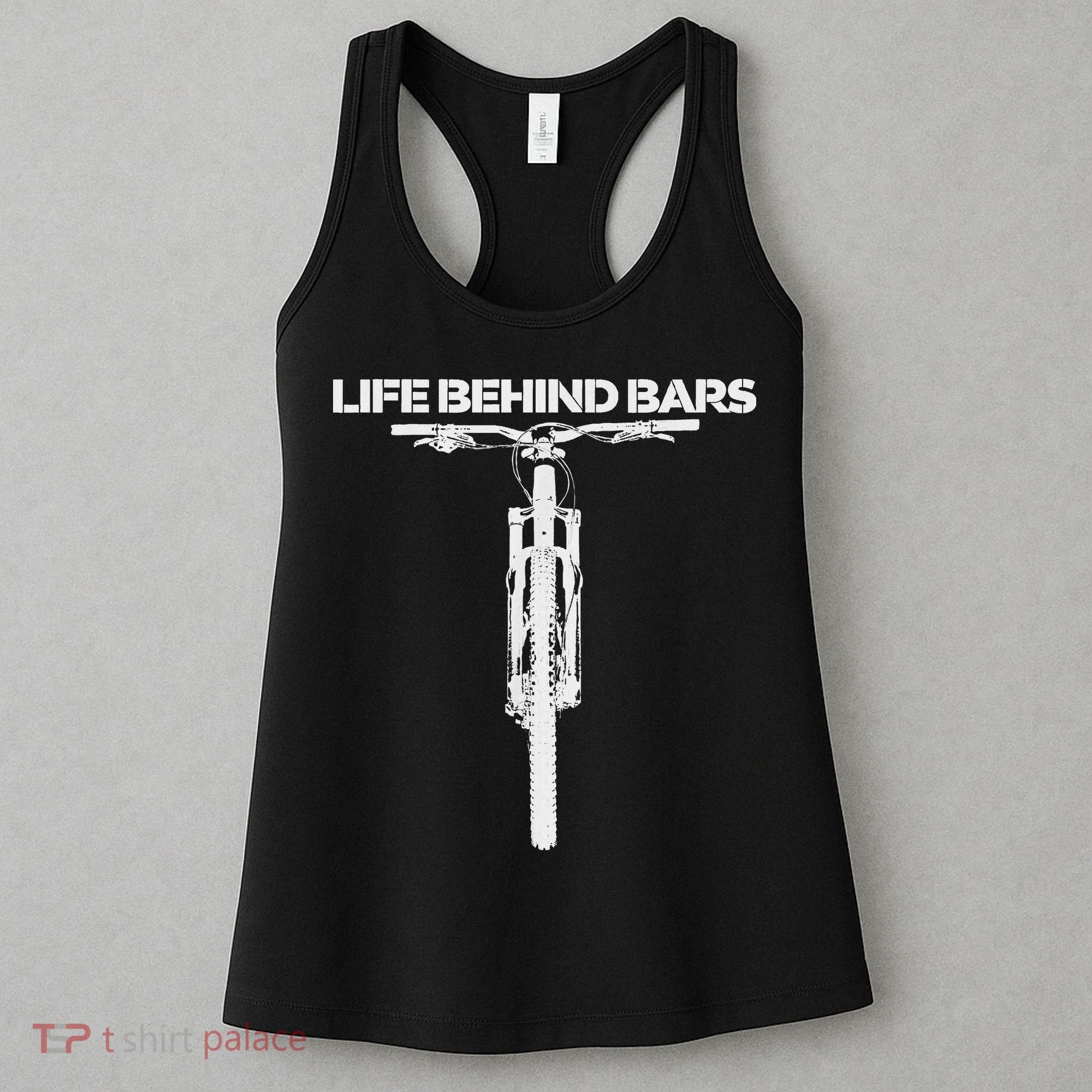 Life Behind Bars Mb Mountain Biking Cyclists Bikers Women's Tank Top