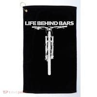 Life Behind Bars Mb Mountain Biking Cyclists Bikers Golf Towel thumb 0