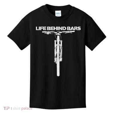Life Behind Bars Mb Mountain Biking Cyclists Bikers Kids T-Shirt