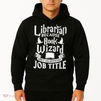 Librarian Bcs Book Wizard Isn't A Job Title Library Gift Hoodie thumb 2