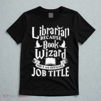 Librarian Bcs Book Wizard Isn't A Job Title Library Gift T-Shirt thumb 5