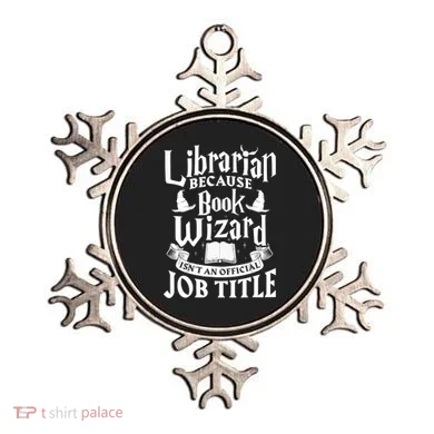 Librarian Bcs Book Wizard Isn't A Job Title Library Gift Ornament