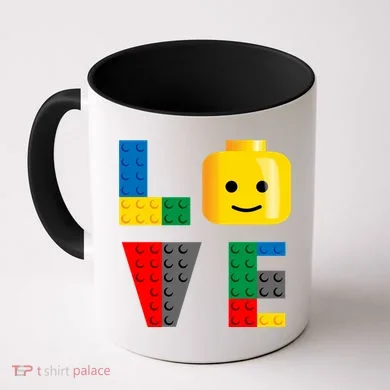 Love Blocks Bricks Toy Coffee Mug