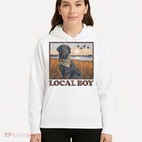 Local Boy Black Lab Hunting Dog Marsh Scene Hoodie thumb 5