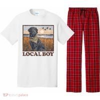Local Boy Black Lab Hunting Dog Marsh Scene Pajama Set thumb 0