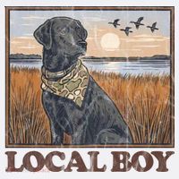 Local Boy Black Lab Hunting Dog Marsh Scene Mousepad thumb 1