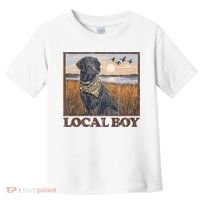 Local Boy Black Lab Hunting Dog Marsh Scene Toddler T-Shirt thumb 0