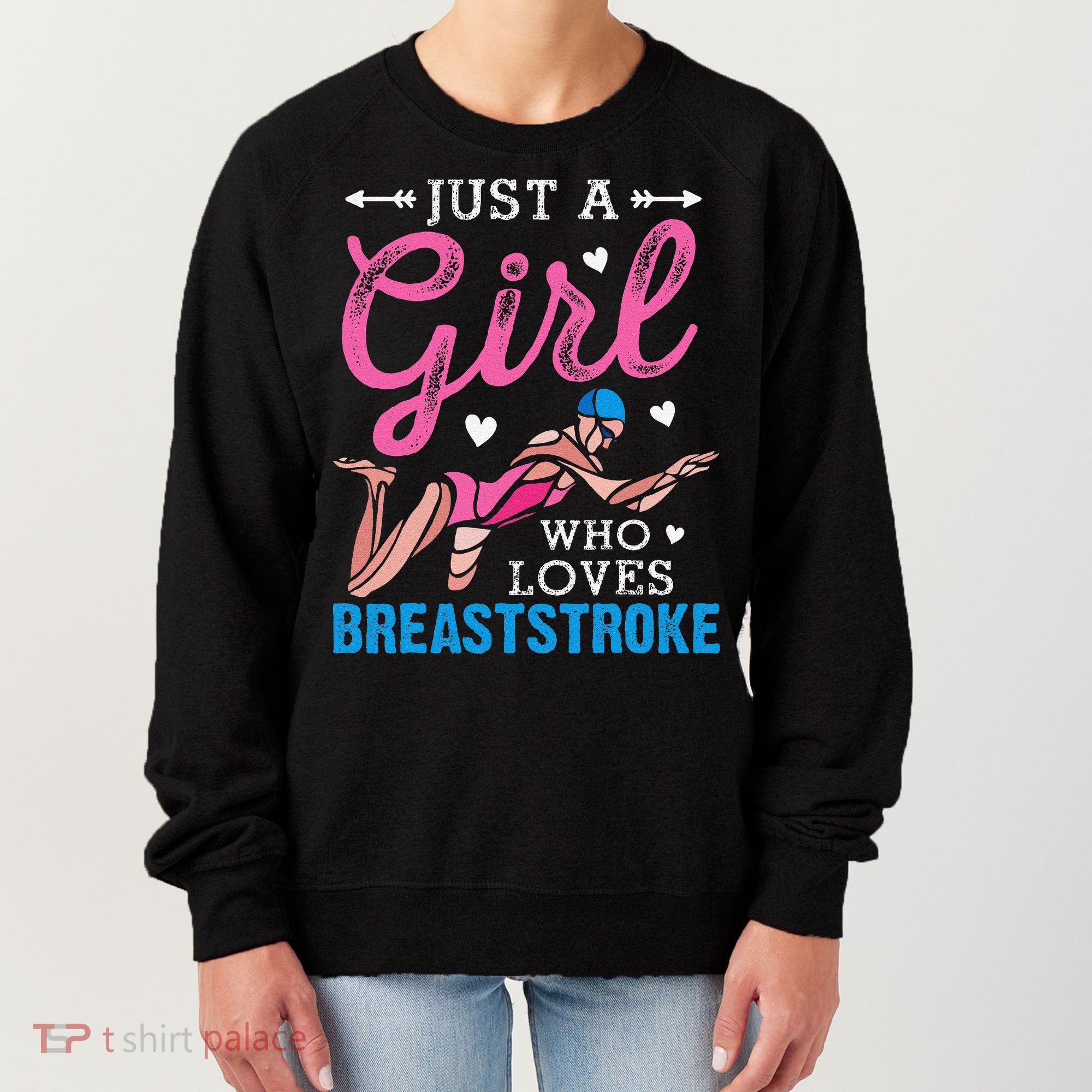 Loves Breaststroke Breaststroke Swimmer Women's Sweatshirt