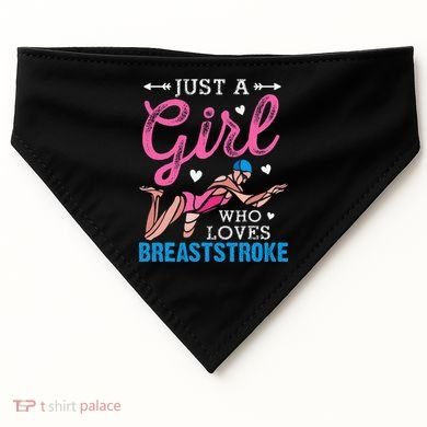 Loves Breaststroke Breaststroke Swimmer USA-Made Doggie Bandana