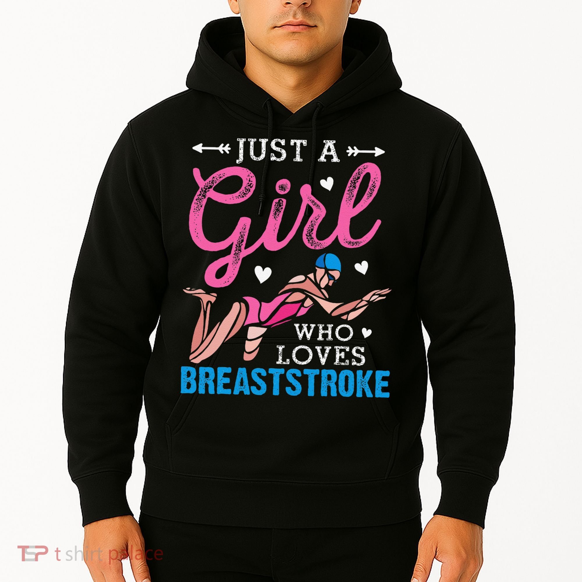 Loves Breaststroke Breaststroke Swimmer Hoodie