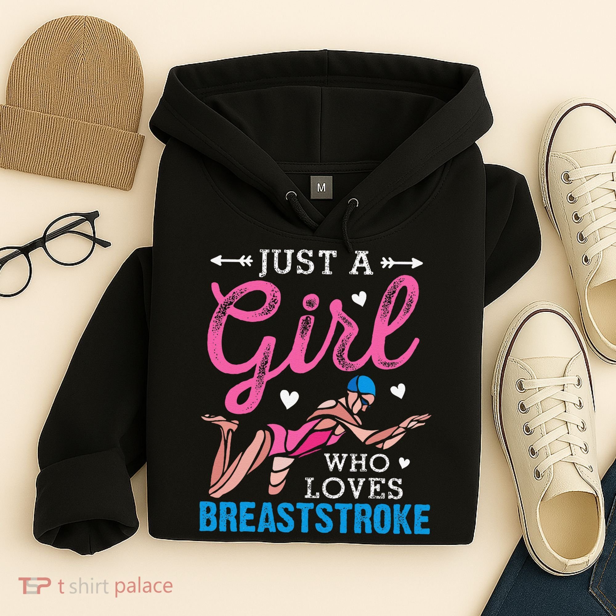 Loves Breaststroke Breaststroke Swimmer Hoodie